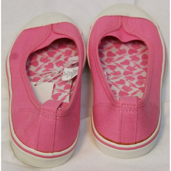 NWT Old Navy Pink Ballet Canvas Sneakers Shoes Slip on Girls sz 2 Late Y2K - Picture 4 of 6